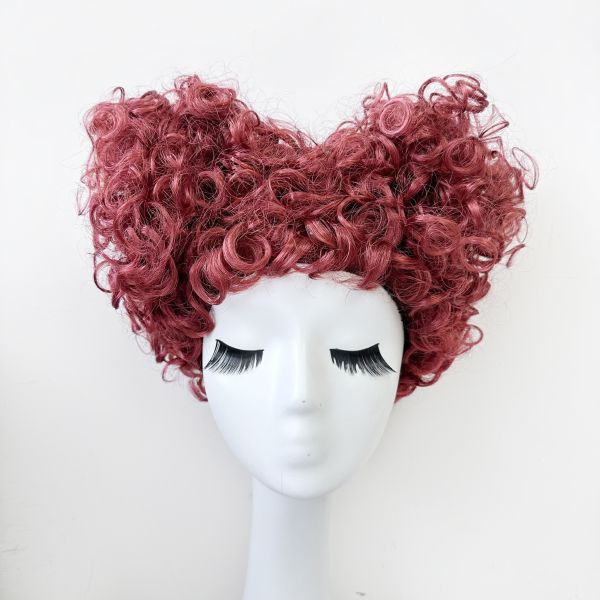 愛麗絲夢遊仙境紅心皇后假髮 愛麗絲夢遊仙境紅心皇后假髮cosplay假髮 搞笑假髮 變裝派對假髮 附髮網