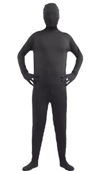 萬聖節服裝黑衣人忍者連身緊身衣 萬聖節服裝黑衣人忍者連身緊身衣