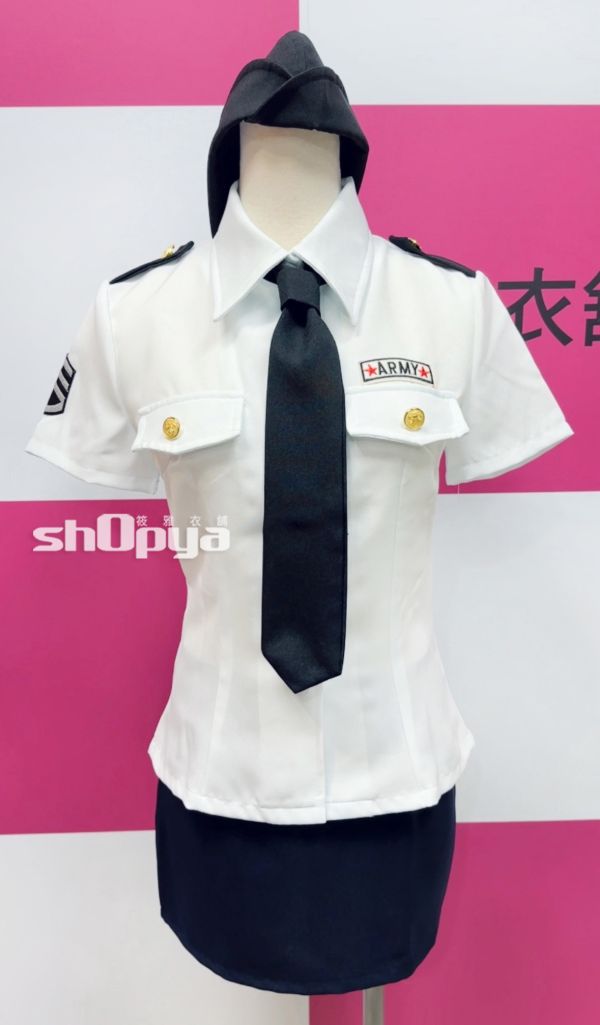 完美氣質警察造型制服 軍官服 軍警造型服裝 完美氣質港警造型制服-軍官服 軍警造型服裝 女警 筱雅衣舖【BT678】