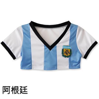 超短版世界盃足球T恤女運動上衣 世界盃足球T恤女運動上衣 露南半球超短T恤 露半乳T恤 足球衣 筱雅衣舖【BT1118】