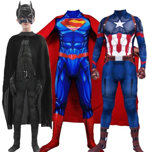 漫威電影主題 蝙蝠俠 超人 美國隊長服裝 萬聖節服裝漫威電影主題 蝙蝠俠 超人 美國隊長服裝COSPLAY 男生角色扮演 變裝派對 服裝出租