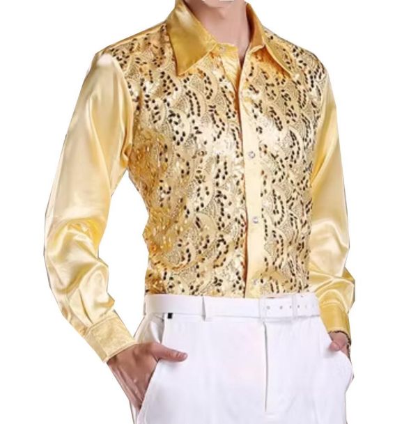 金色亮片襯衫 