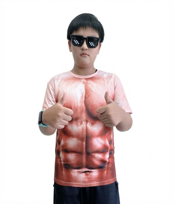 肌肉男上衣 男生搞怪T恤 
