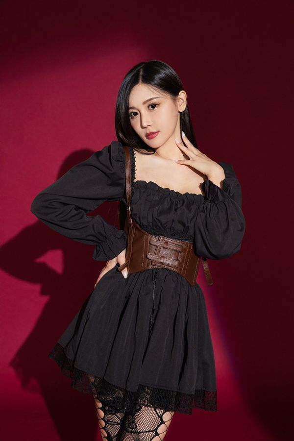中世紀宮廷風羅莉塔澎澎袖洋裝 【筱雅衣舖】中世紀宮廷風羅莉塔澎澎袖洋裝Cosplay 女巫角色扮演 筱雅衣舖【BA1255】