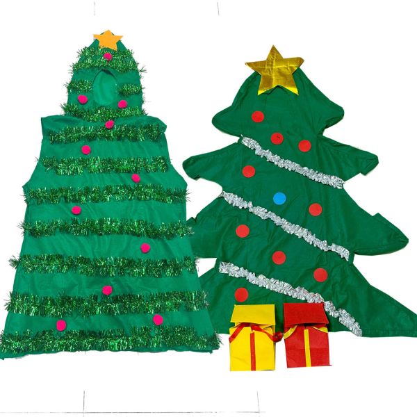 聖誕樹服裝 搞笑服裝 聖誕樹服裝 搞笑服裝 交換禮物派對禮物鞋套 Cosplay筱雅衣舖