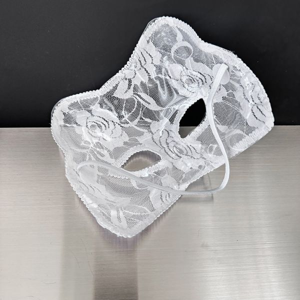 化妝舞會蕾絲貓臉面具 