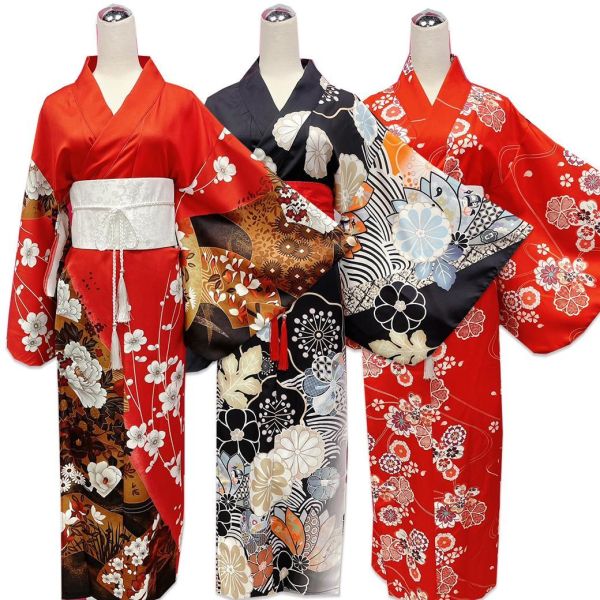 2026新色日本長和服8件組 桃園現貨日本長和服附腰封8件組附頭飾 兩趾襪 小隻馬日式和服 筱雅衣舖【BA268】