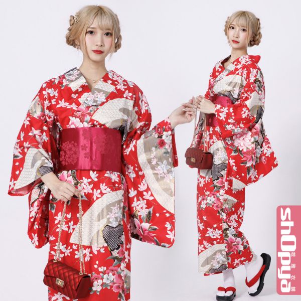 新色日本舞和服 大尺碼和服 日本浴衣和服 浴衣祭和服日本舞和服 大尺碼和服 洋裝 筱雅衣舖 【BT999】桃園和服 和服