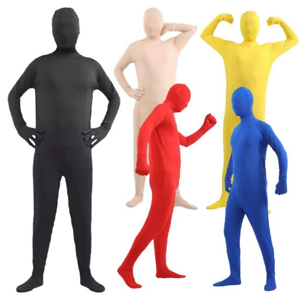 萬聖節服裝黑衣人忍者連身緊身衣 萬聖節服裝黑衣人忍者連身緊身衣