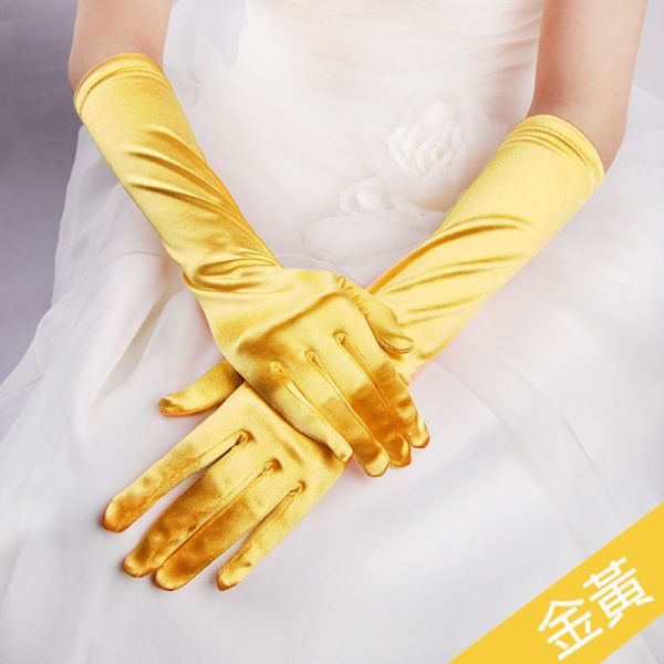 15吋緞面手套 15吋緞面手套 蘿莉 公主風 角色扮演專用 新娘 接待 筱雅衣舖【A39】
