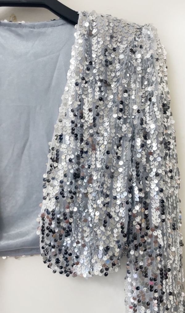 金光閃閃亮片小外套 金光閃閃亮片小外套 舞台表演金色銀色 短版外套 筱雅衣舖【BA1267】金色元素