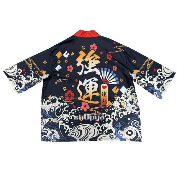 日系男女和服羽織和風上衣 印花和服蝙蝠袖寬鬆外掛 日系男女和服羽織和風上衣 印花和服蝙蝠袖寬鬆外掛 筱雅衣舖【BA805】