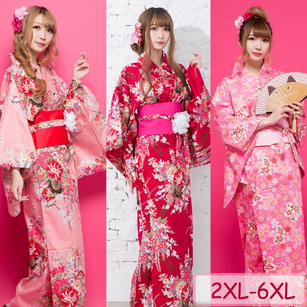 2XL-6XL大尺碼浴衣和服