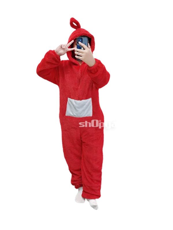 天線寶寶法蘭絨連體衣 【筱雅衣舖】天線寶寶法蘭絨連體衣睡衣天線寶寶Cosplay人偶裝 BA990