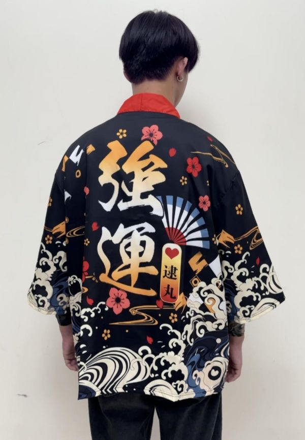 日系男女和服羽織和風上衣 印花和服蝙蝠袖寬鬆外掛 日系男女和服羽織和風上衣 印花和服蝙蝠袖寬鬆外掛 筱雅衣舖【BA805】