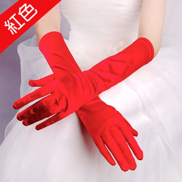 15吋緞面手套 15吋緞面手套 蘿莉 公主風 角色扮演專用 新娘 接待 筱雅衣舖【A39】