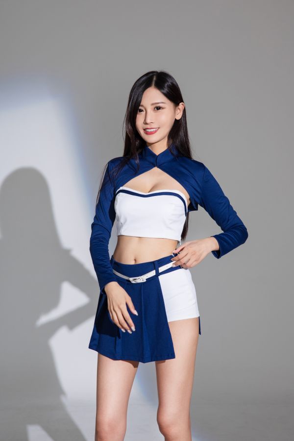 長袖4件式拼接撞色車展資訊展賽車服 長袖4件式拼接撞色車展資訊展賽車服 啦啦隊服展場服裝 舞台表演服 台灣製 【BT99】筱雅衣舖
