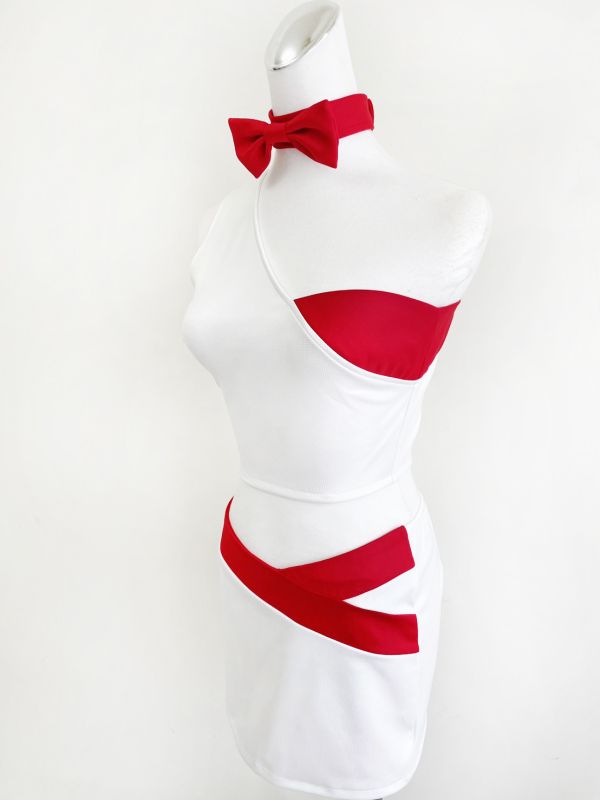 斜肩拼接中空賽車服 三色 斜肩拼接中空賽車服 展場 車展 資訊展