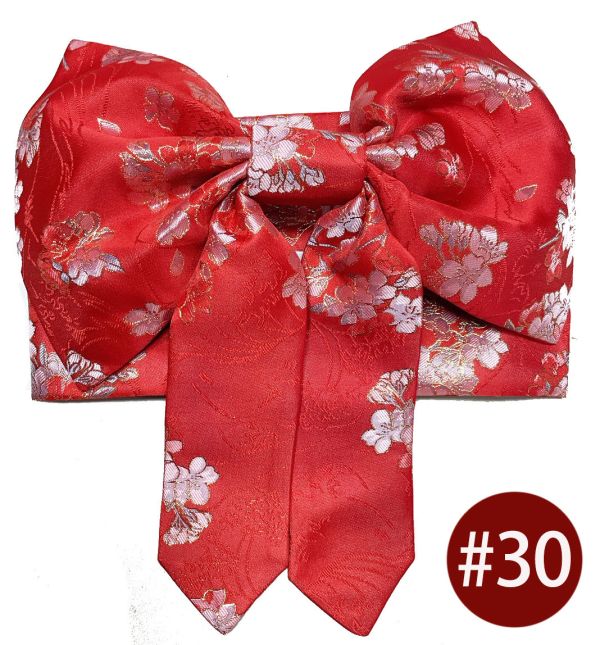 藝妓風華麗緹花和服腰帶 定型蝴蝶結 藝妓風華麗緹花和服腰帶 定型蝴蝶結 硬挺蝴蝶結 筱雅衣舖【A121】和服腰帶 和服腰封