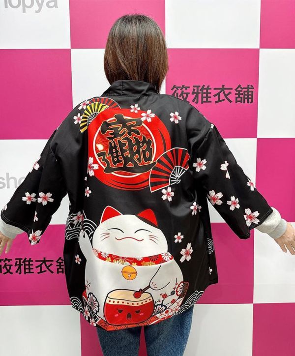 日系男女和服羽織和風上衣 印花和服蝙蝠袖寬鬆外掛 日系男女和服羽織和風上衣 印花和服蝙蝠袖寬鬆外掛 筱雅衣舖【BA805】