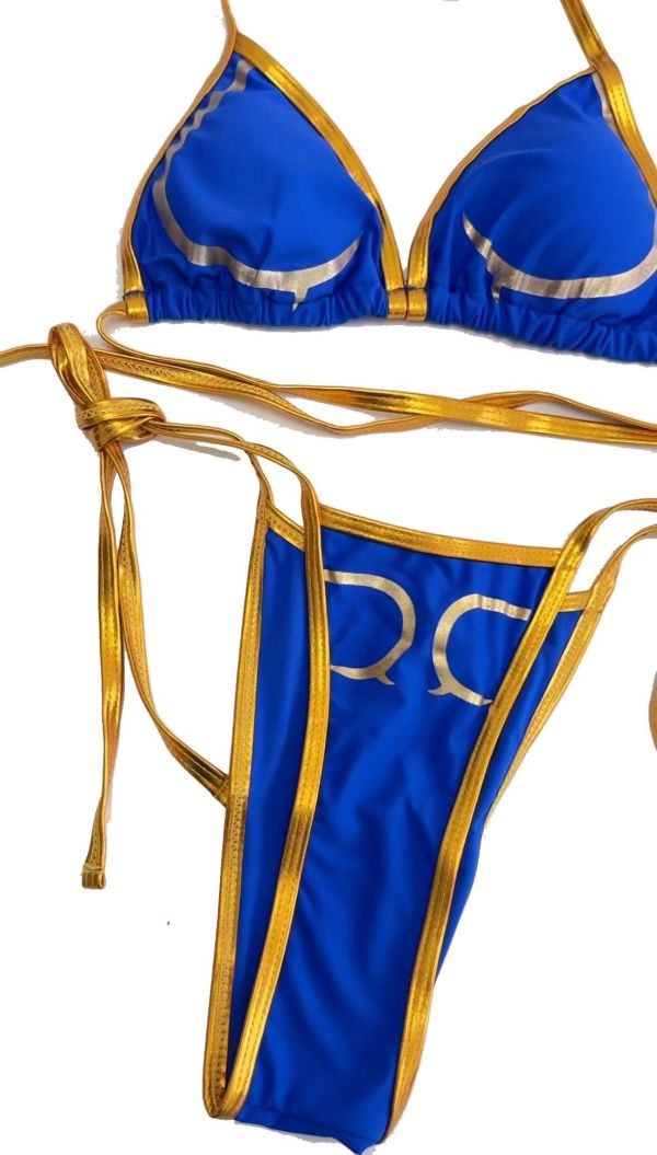 春麗比基尼泳裝 coslay泳衣 南半球比基尼 春麗比基尼泳裝 coslay泳衣 南半球比基尼【BA1131】