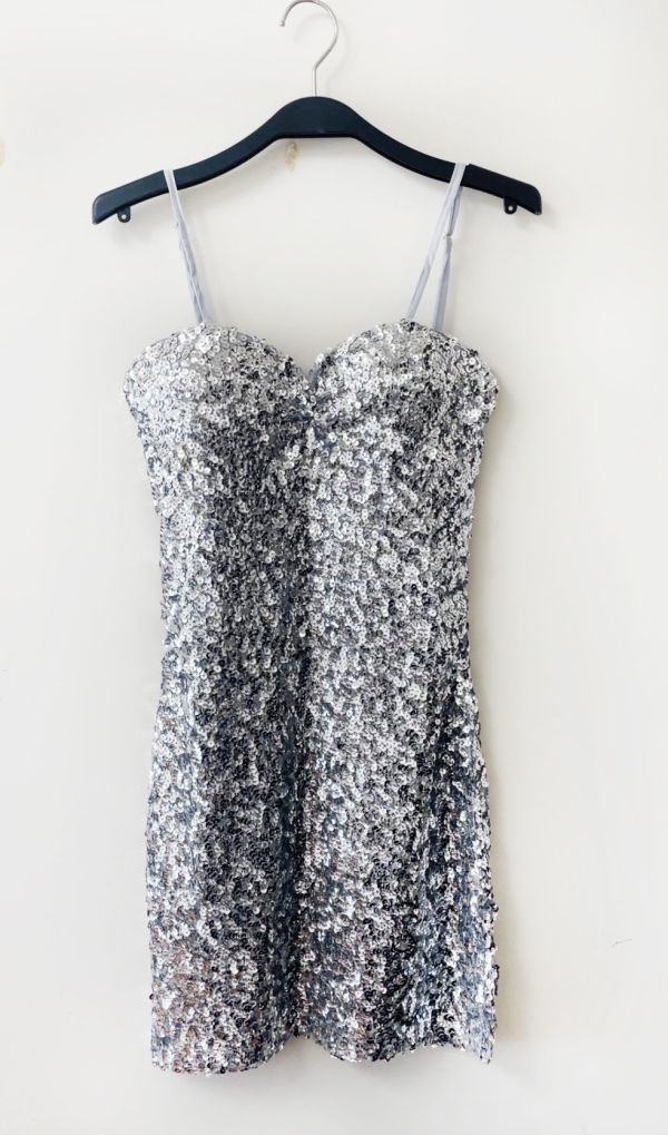 金光閃閃亮片小禮服 金光閃閃亮片小禮服 舞台表演金色銀色亮片洋裝 筱雅衣舖【BA1268】