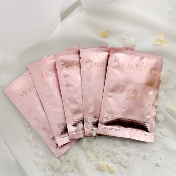 天然SPA浴鹽旅行組(五包) 天然SPA浴鹽旅行組、放送肌肉、消除疲勞增加身體免疫力、調整賀爾蒙水平、促進新陳代謝循環