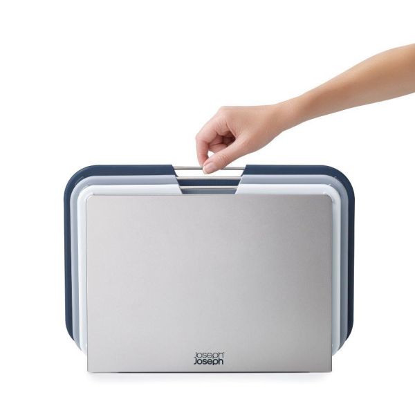 * 錦達 * Joseph Joseph Nest系列 砧板三件組 灰藍大(雙面皆可用) Joseph Joseph 哪裡買最便宜,Joseph Joseph 錦達家電購買,高質感料理砧板,買廚房家電 推薦2026, 抑菌 砧板 推薦 2026,家庭用砧板 衛生安全推薦,廚房家電 哪裡買2026