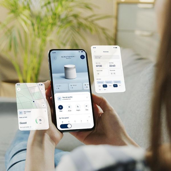 ＊錦達＊【適用22-39坪】瑞士 Blueair Blue Signature空氣清淨機SP4i-極夜藍L D26i,抗過敏空氣清淨機 哪裡買,除臭空氣清淨機 推薦2026,活性碳濾網,甲醛偵測,空氣清淨機,去除異味空氣清淨機 2026,恆隆行,HEPA空氣清淨機 推薦2026 ,Blueair 家電推薦,高CP值空氣清淨機,客廳空氣清淨機 推薦,北歐家電品牌Blueair