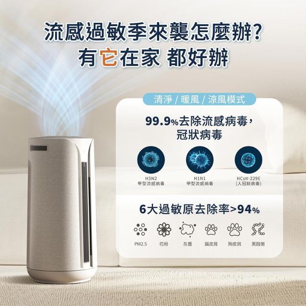 ＊錦達＊【冷暖清淨三合一】瑞士 Blueair ComfortPure 智能三合一涼暖空氣清淨機 T10i T10i,三合一空氣清淨機 哪裡買,冷暖風清淨機 推薦2026,活性碳濾網,甲醛偵測,空氣清淨機,快速升溫 暖風清淨機 2026,恆隆行,HEPA空氣清淨機 推薦2026 ,Blueair 家電推薦,高CP值空氣清淨機,客廳空氣清淨機 推薦,北歐家電品牌Blueair