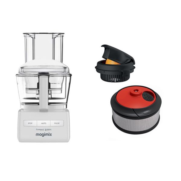 【全新公司貨】送贈柑橘榨汁器+冷壓果汁組  法國 Magimix 小超跑萬用食物處理機 CS3200XL魅力白 3200XL,CS3200XL,美善品,,5200XL,法國,Magimix,萬用食物處理機,果汁機,攪拌機,恆隆行,MQ7087,居家烹調,居家料理,智慧料理,vitamax,美善品,CS5200XL,柑橘榨汁器,冷壓果汁組