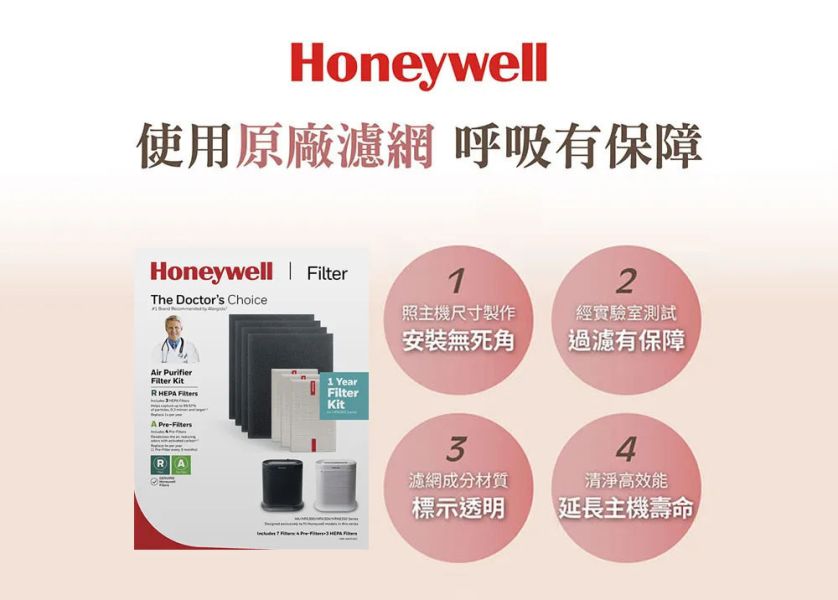 ＊錦達＊美國Honeywell 一年份耗材組 HRF-ARVP300 （適用HPA-300/HPA-5350） 美國,Honeywell,HRF-ARVP100,HRF-ARVP200,HRF-ARVP300,耗材組,僅達數位,MOMO,蝦皮購物,PCHOME,永昌電器,恆隆行,APP1,R1