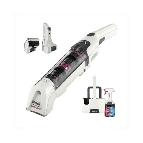 * 錦達 *【沙發地毯髒污清潔｜Shark STAINFORCE 無線旋風去漬清潔機 HX100TW】污漬立即處理不殘留｜打翻清潔超迅速 Shark HX100TW 無線去漬清潔機,沙發清潔機推薦,地毯去漬機推薦,車用清潔機推薦,液體打翻清潔,汽車腳踏墊清潔 用什麼,Shark去漬機哪裡買,居家清潔神器,寵物清潔機推薦, 無線去漬機哪裡買,