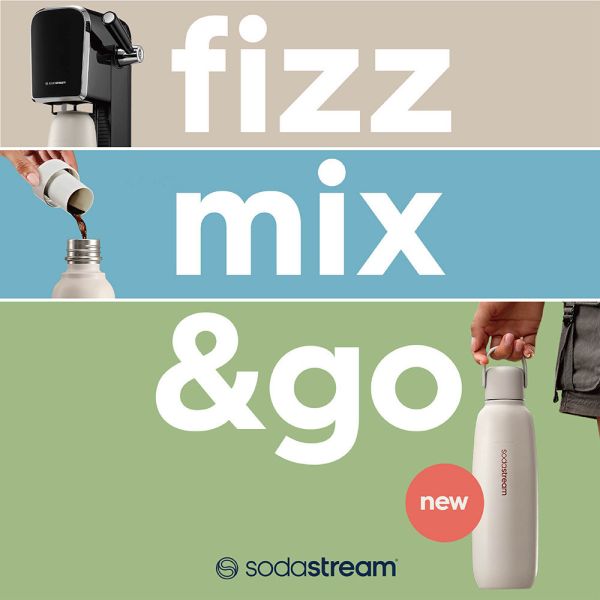* 錦達 * 	Sodastream 隨我行碳酸不銹鋼保冷瓶 Sodastream,Spirit,自動扣瓶,氣泡水機,SOURCE,POWER,ART,DUO,TERRA,情人節禮物,母親節禮物,聖誕禮物,交換禮物,永昌電器,錦達數位,MOMO,蝦皮購物,東森購物,恆隆行