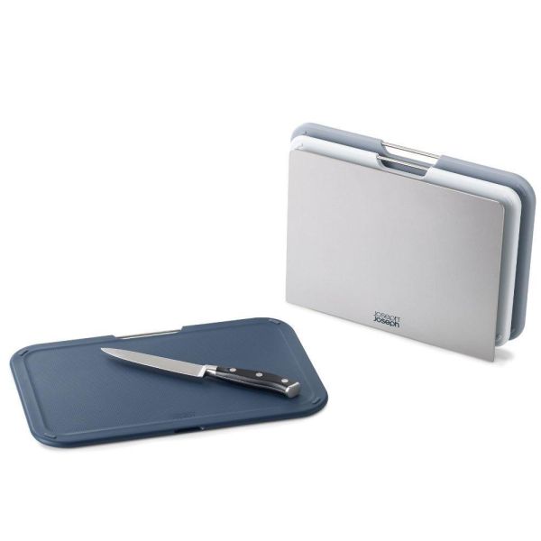 * 錦達 * Joseph Joseph Nest系列 砧板三件組 灰藍大(雙面皆可用) Joseph Joseph 哪裡買最便宜,Joseph Joseph 錦達家電購買,高質感料理砧板,買廚房家電 推薦2026, 抑菌 砧板 推薦 2026,家庭用砧板 衛生安全推薦,廚房家電 哪裡買2026