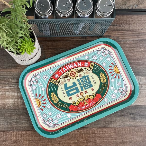 鐵托盤-台灣老標 文創商品,台灣文化,懷舊商品,復古風,紀念商品,台灣味,台灣文創,復古托盤,木子創意,老標