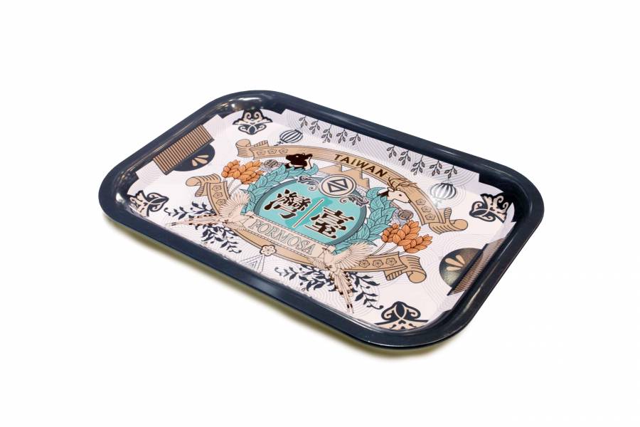 鐵托盤-珍愛台灣 文創商品,台灣文化,懷舊商品,復古風,紀念商品,台灣味,台灣文創,復古托盤,木子創意。