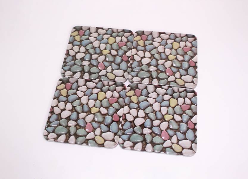 方形磁鐵杯墊-浴室馬賽克 文創商品,台灣文化,懷舊商品,復古風,紀念商品,台灣味,台灣文創,杯墊,磁鐵,木子創意。