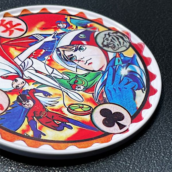 圓形磁鐵杯墊-ㄤ仔標小飛俠 文創商品,台灣文化,懷舊商品,復古風,紀念商品,台灣味,台灣文創,杯墊,磁鐵,木子創意。