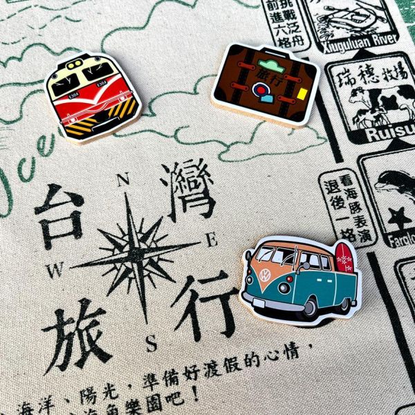 環島旅行布地圖-青 文創商品,台灣文化,懷舊商品,復古風,紀念商品,台灣味,台灣文創,旅行,地圖,復古掛布,木子創意。