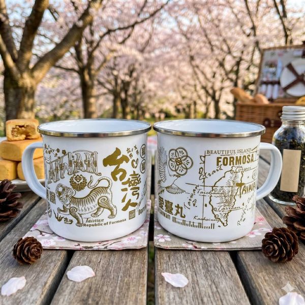 500ml琺瑯杯 文創商品,台灣文化,懷舊商品,復古風,紀念商品,台灣味,台灣文創,斜背包,帆布,懷舊設計。