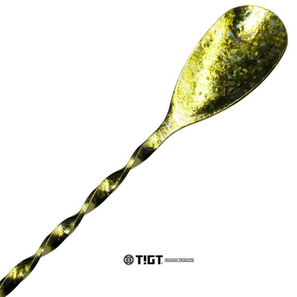 鈦製鎏金螺旋叉勺 - 長度 245mm，純鈦打造 鈦金屬,錶帶,餐盒,便當盒,營養午餐,露營,健康,癌症,罕見疾病,SPACE X,LISA,GD,LV,BV,BMW,BENZ,TESLA,輝達,黃仁勳,IF設計獎,鈦,LVMH,保時捷,日本,JAPAN,伊朗,設計,鈦金屬,露營,GQ,Snowpeak,RAV4,VW,00940,颱風,地震,哪吒,GARMIN,APPLE,SAMSUNG,川普,手機殼,調酒