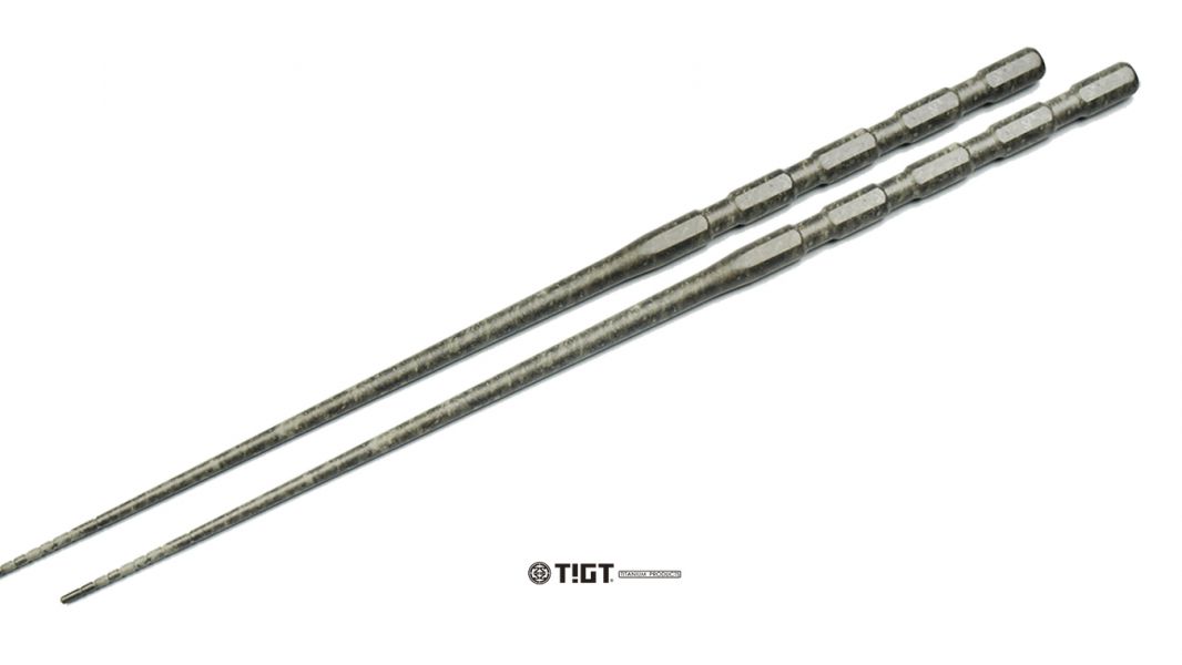 TIGT-鈦箸之峯- 匠人手工拋光-雲石版本- 255mm長度版本-精裝木盒限量版-一雙裝 TIGT 鈦箸之峯 美國鍛造醫療鈦 限量桐木盒 255mm長度 實心一體成型