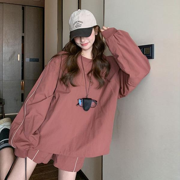 ALORA 鐵鏽紅防風兩件式套裝 