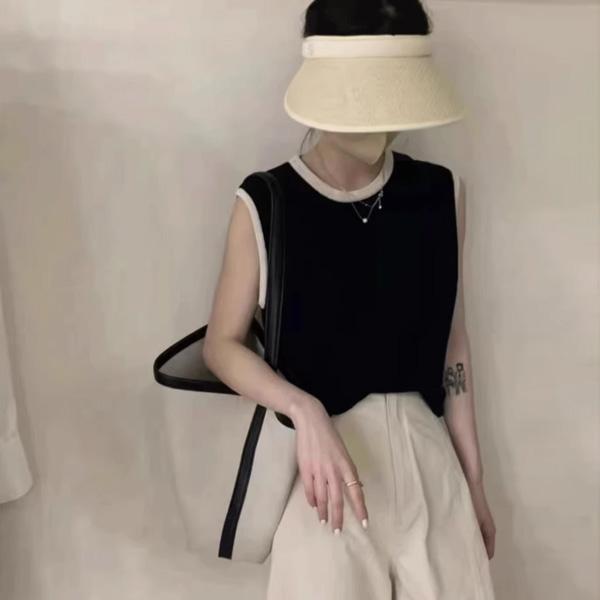 ALORA 小香風滾邊背心 