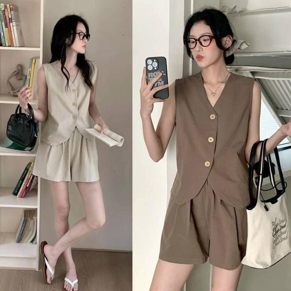 ALORA 韓國街拍西裝兩件式套裝 