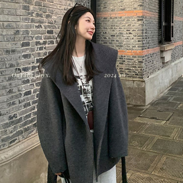 ALORA 高質量雙面絨毛尼連帽外套 