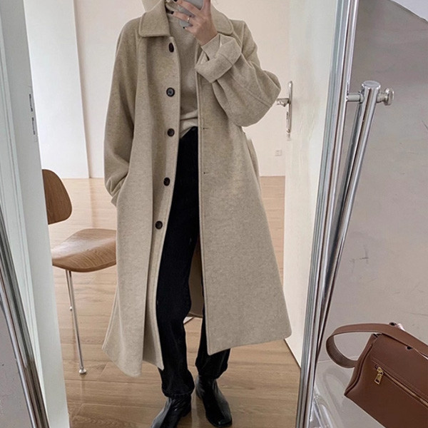 ALORA 韓劇女主角毛尼長外套 