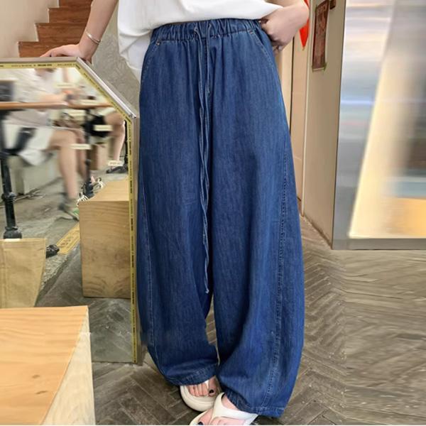 ALORA 韓國鐮刀慵懶彎刀牛仔褲 