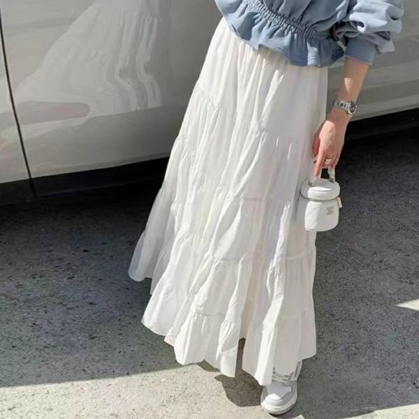 ALORA 浪漫飄逸蛋糕長裙 